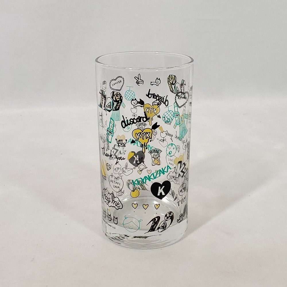 Keyakizaka46 Glass Tumbler Limited Edition Pop Art Cup Pop Up Seed & Flower LLC
